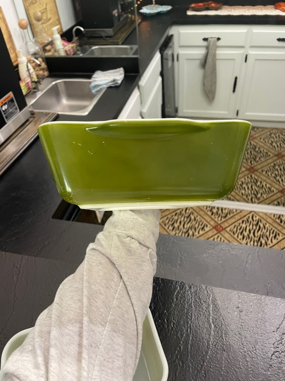 Pyrex Verde Frigie Set- No Lids Vintage Yellow Glass Baking/Storage Dish Set - Picture 3 of 15